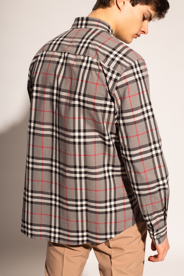 Patterned shirt Burberry - Burberry logo-print long-sleeve